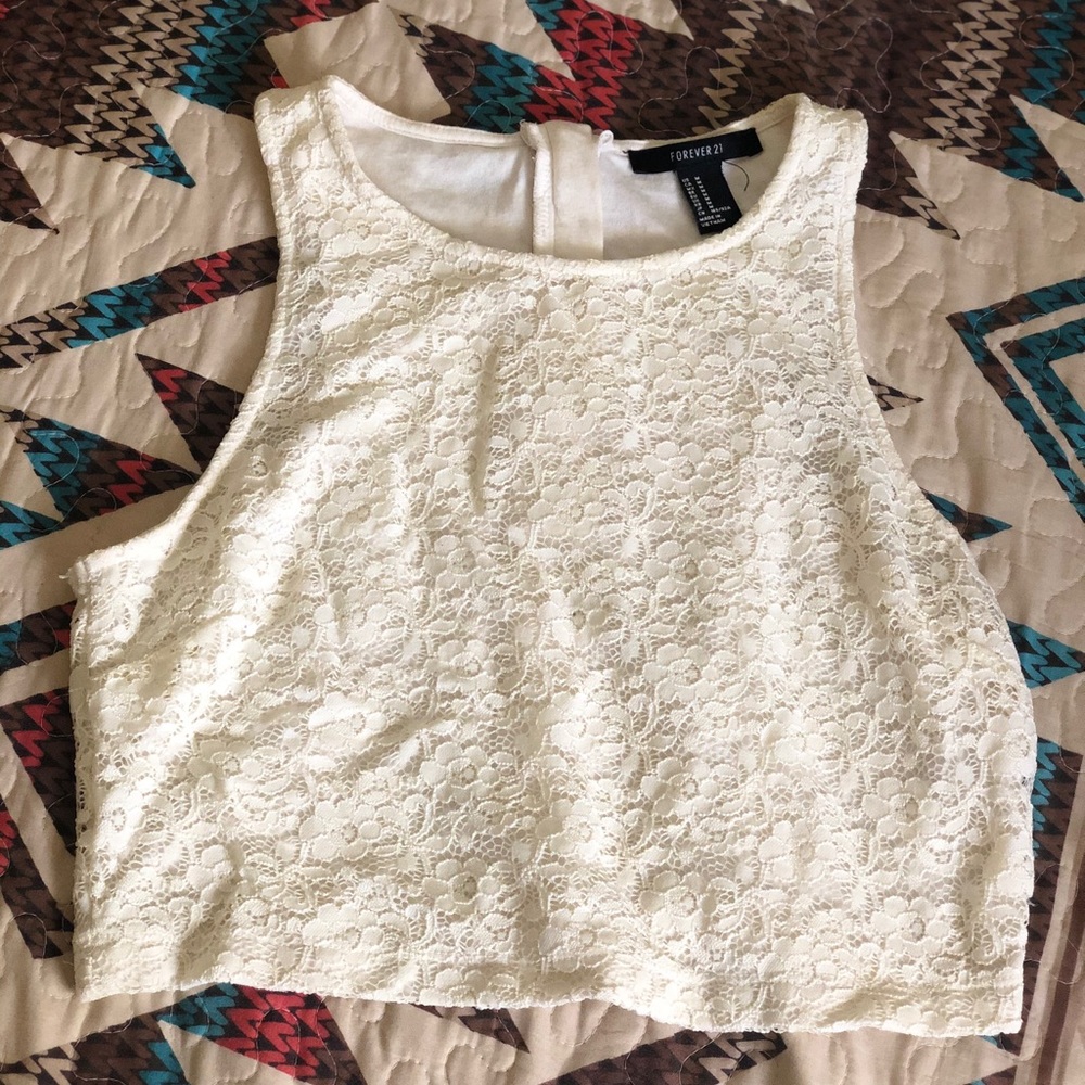Lace crop top